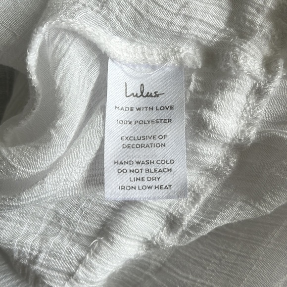 EUC: LULU’S Breezy Behavior White Dolman Top - Picture 15 of 15